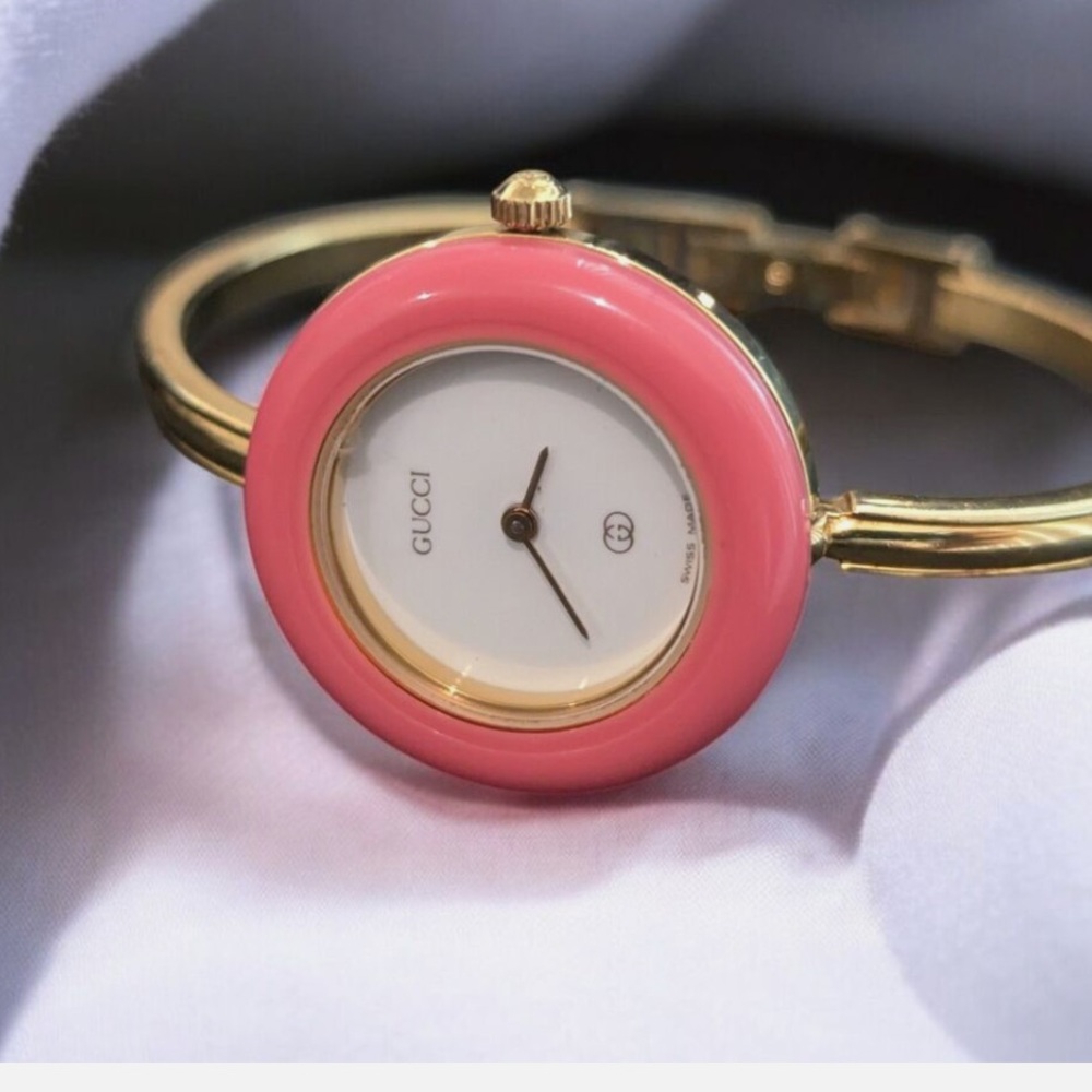 GUCCI 14k Gold Luxury Watch RARE!!🩷💛🩵💚💜💙🤎🖤🙌😍 - Picture 5 of 8